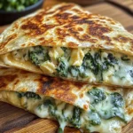 Creamy Spinach Artichoke Quesadillas