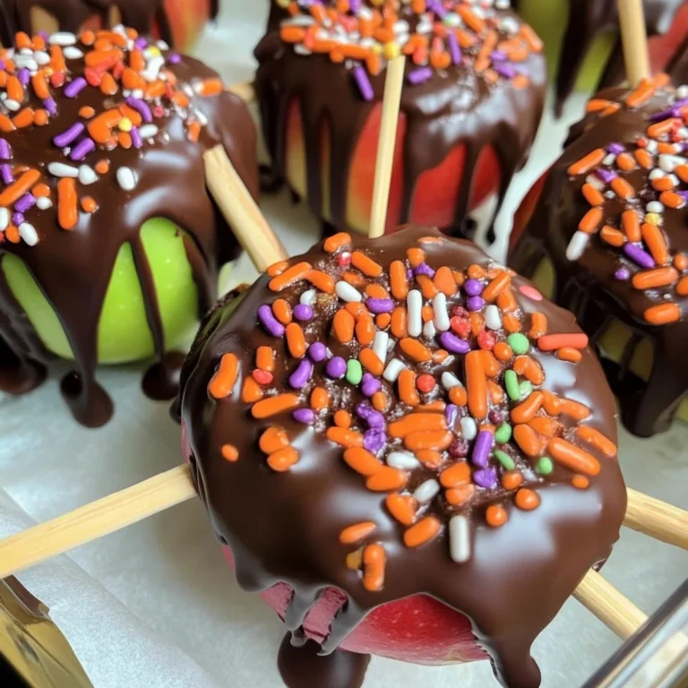 Halloween Apple Pops