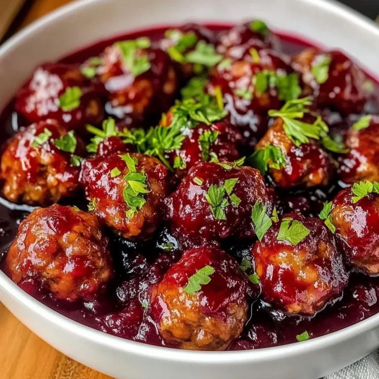 Quick Cranberry Meatballs (Christmas Recipe)