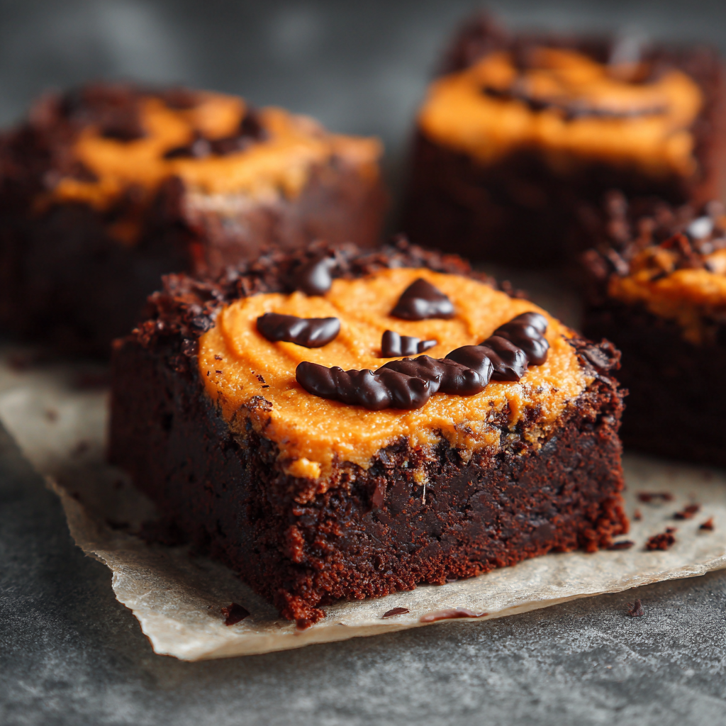Jack-O’-Lantern Brownies