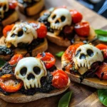 Halloween Bruschetta Appetizer