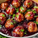 Quick Cranberry Meatballs (Christmas Recipe)