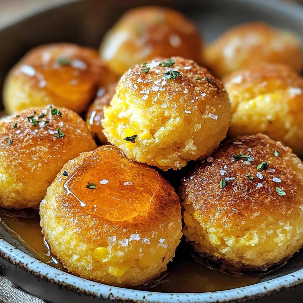 Southern-Style Honey Butter Cornbread Poppers