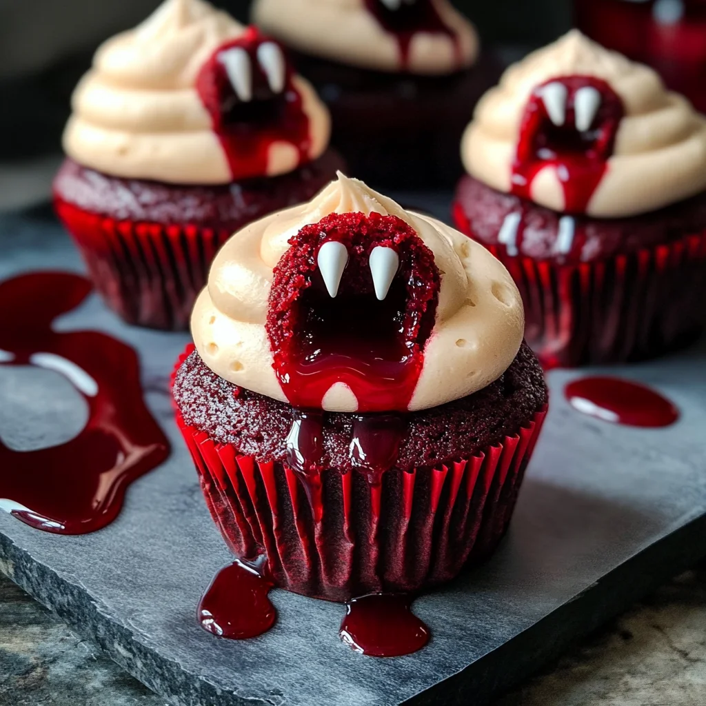 Vampire Bite Halloween Cupcakes: A Spooky Delight with a Deliciously Sinister Twist