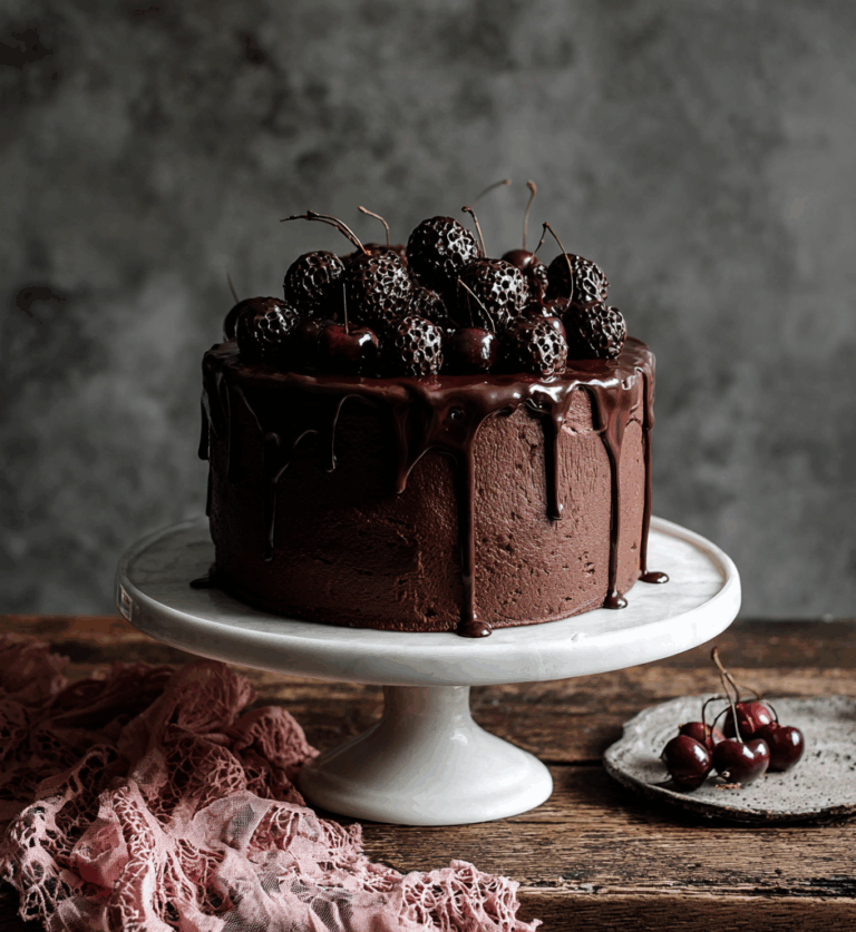Vegan Chocolate Layer Skull Cake
